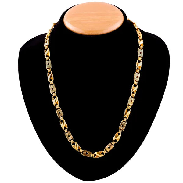 Stylish chain with Premium Golden Coating