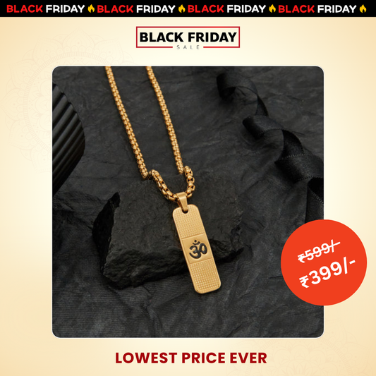 24K Gold Plated OM Necklace
