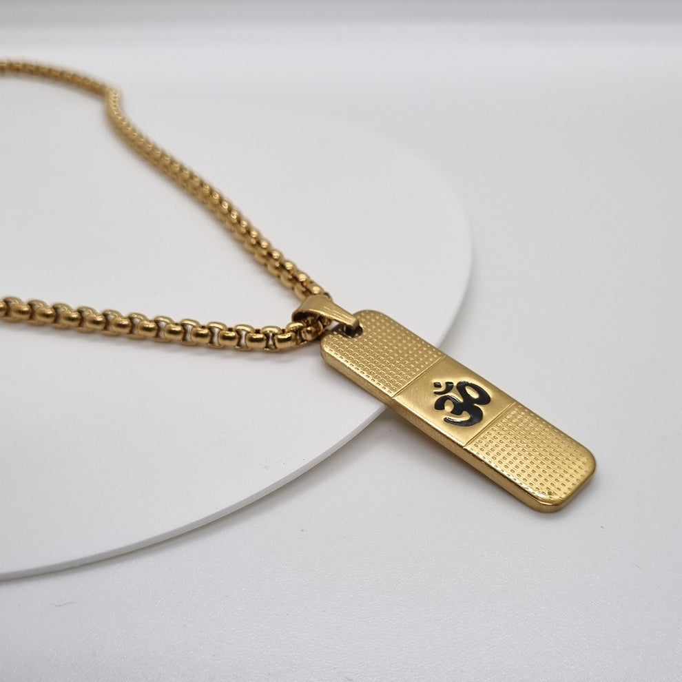 24K Gold Plated OM Necklace