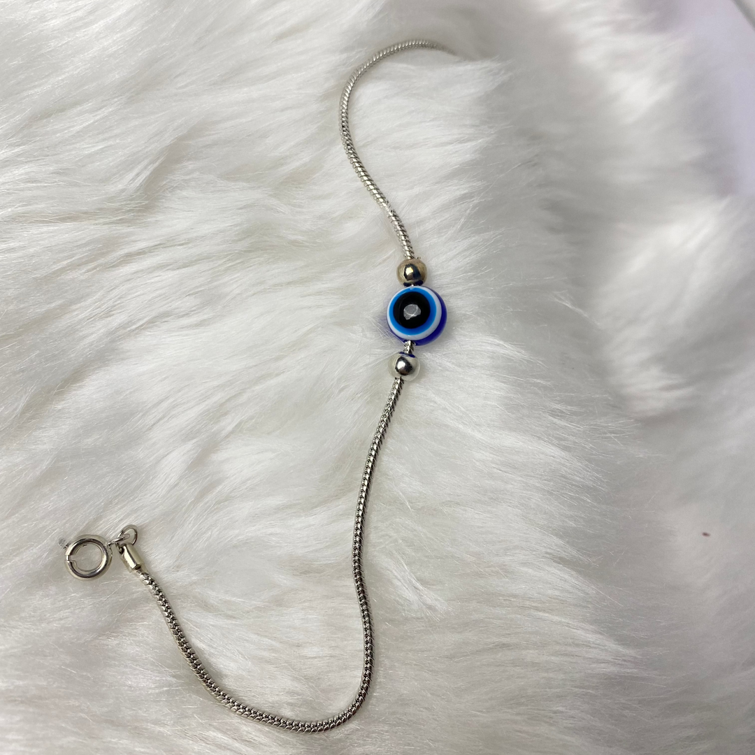 Evil Eye Snake Anklet Pack Of 2